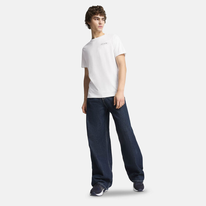 بوما تيشيرت جرافيكس سيركلز للرجال أبيض image number 2