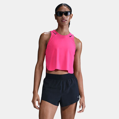 نايكي ايروسويفت تيشيرت جري قصير بلا أكمام دراي-فت ADV للنساء وردي