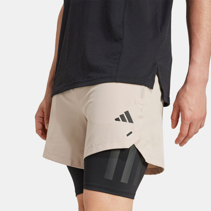 اديداس شورت التمرين باور 2-في-1 للرجال بيج image number 4