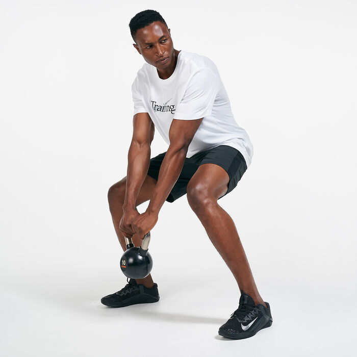 نايكي تيشيرت التمرين دراي فت للرجال أبيض image number 2