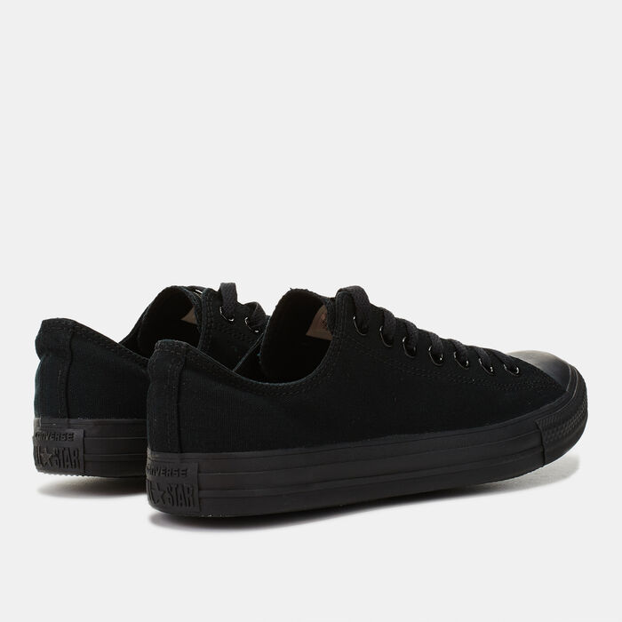 كونفرس حذاء تشاك تيلور اول ستار مونوكروم بالرقبة المنخفضة للرجال و النساء أسود image number 2