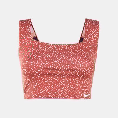 نايك سويم تيشيرت سويم ادفنتشر ريفيرسبل كروب للنساء أحمر