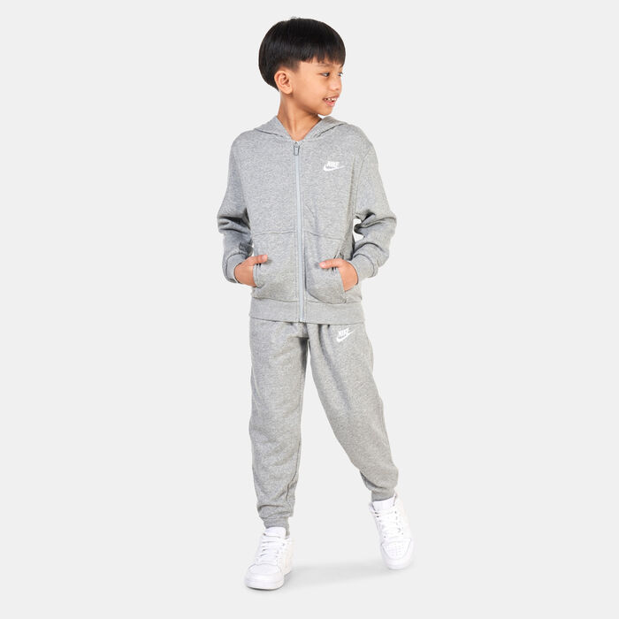 نايكي بنطال سبورتسوير كلوب فرنش تيري للاطفال رمادي image number 2