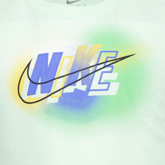 نايكي طقم تيشيرت وشورت هيزي ريز للاطفال أخضر image number 1