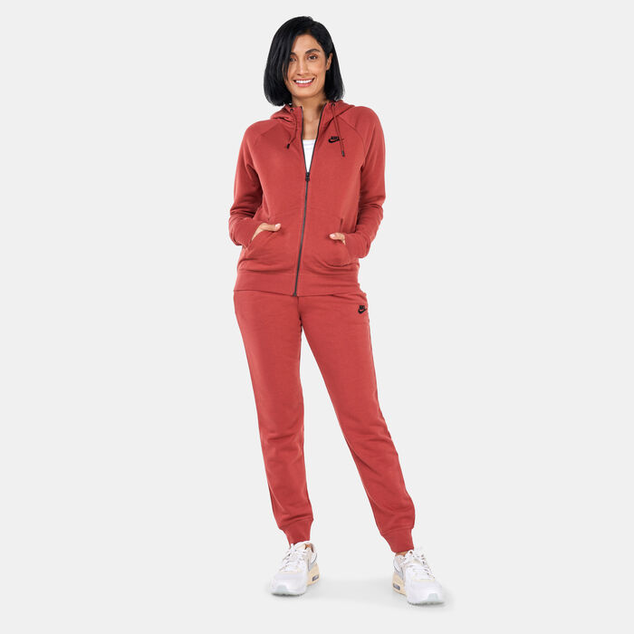 نايكي بنطال سبورتسوير اسينشال فليس للنساء بنى image number 2