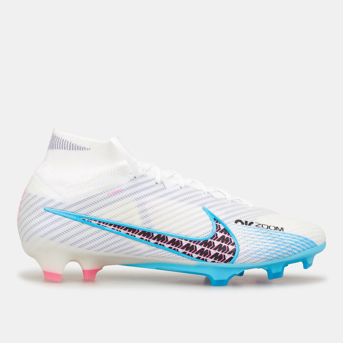 نايكي حذاء كرة القدم زوم ميركوريال سوبرفلاي 9 ايليت لملاعب العشب الطبيعي للرجال أبيض image number 0