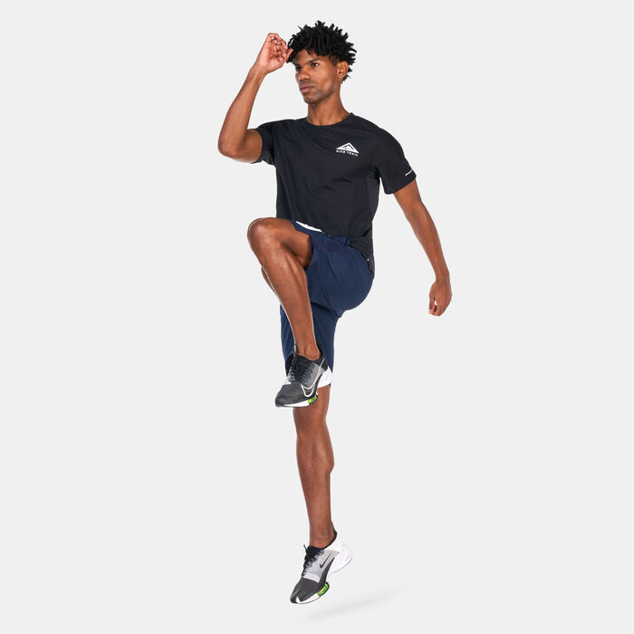 نايكي تيشيرت تريل سولار تشيس دراي-فت رانينج للرجال أسود image number 2