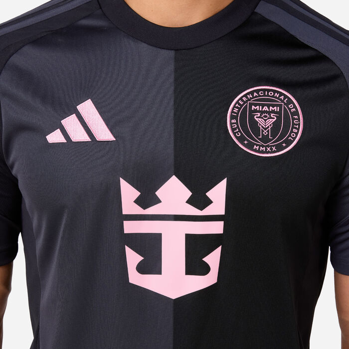 اديداس تيشيرت كرة القدم انتر ميامي 25\26 ليونيل ميسي الاحتياطي ريبليكا للرجال أسود image number 3