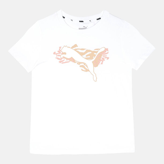 بوما تيشيرت الفا للاطفال الكبار أبيض image number 0