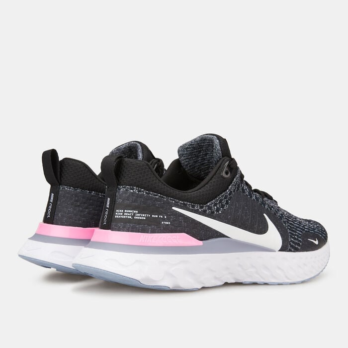 نايكي حذاء رياكت انفينيتي 3 رود رانينج للرجال أسود image number 3