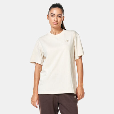 نيو بالانس تيشيرت أثليتكس جيرسي للنساء بيج