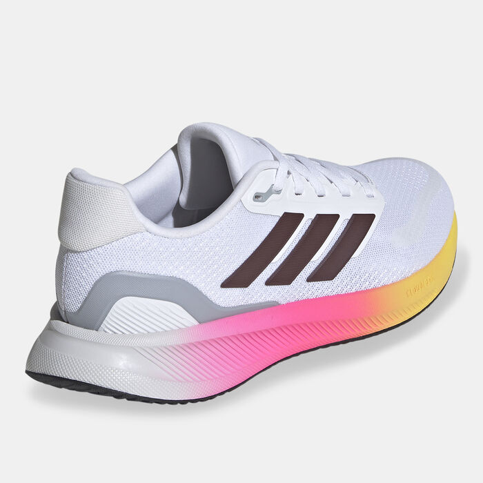 اديداس حذاء الجري رن فالكون 5 للنساء أبيض image number 2