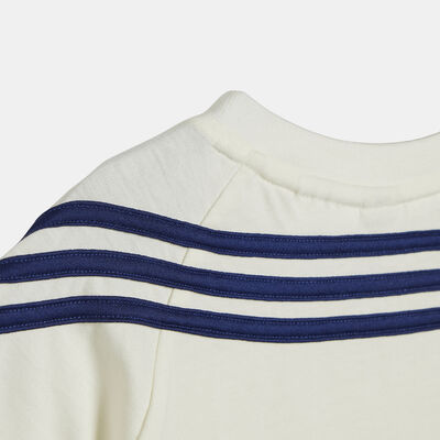 اديداس طقم تيشيرت وشورت &times; ستار وورز يانج جيداي للاطفال أبيض