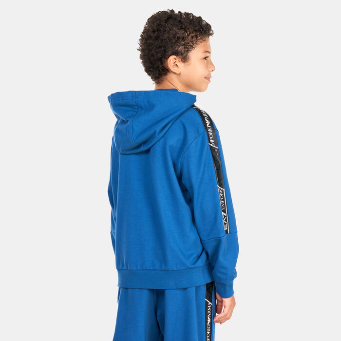 اي ايه 7 امبوريو ارماني هودي لوجو سيريس للاطفال أزرق image number 1