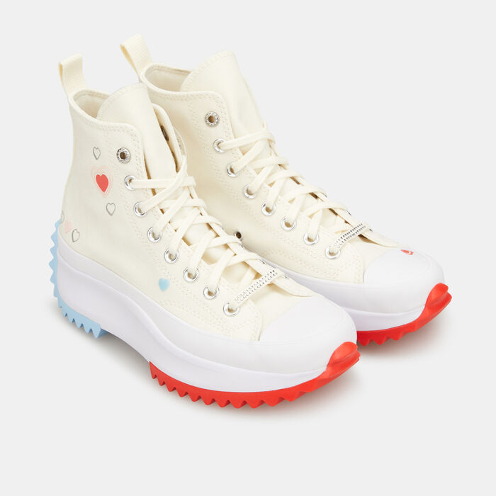 كونفرس حذاء رن ستار هايك بلاتفورم للرجال والنساء أبيض image number 2