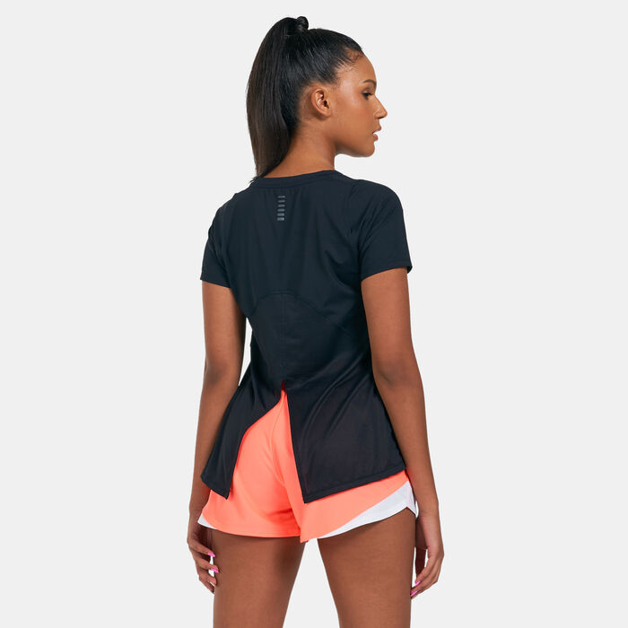 اندر ارمر تيشيرت ايسو-تشل رن للنساء بنفسجي image number 1