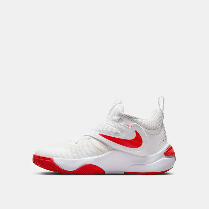 نايكي حذاء كرة السلة تيم هاسل دي 11 للاطفال (للاطفال الكبار) أبيض image number 2