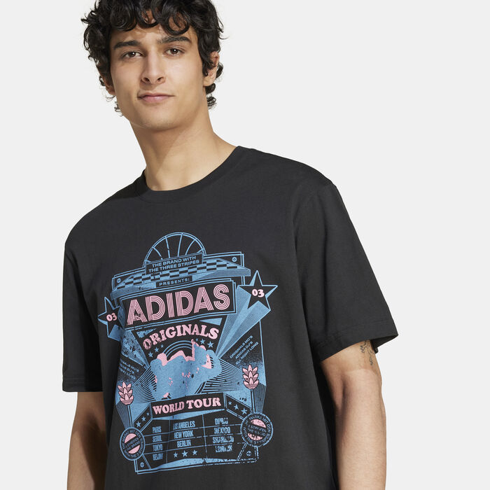 اديداس اورجينال تيشيرت ترينينج سابلاي ستريت 4 للرجال أسود image number 3