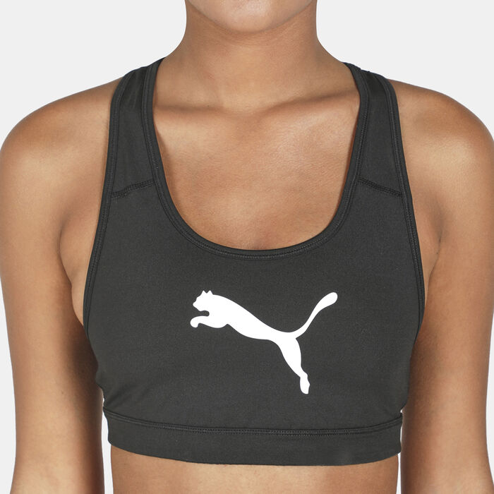 بوما صدرية رياضية ميد إمباكت 4كيبس للنساء أسود image number 3