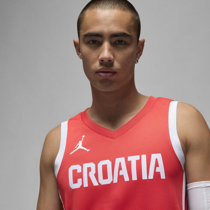 نايكي تيشيرت كرة السلة كرواتيا ليميتد رود للرجال أحمر image number 2